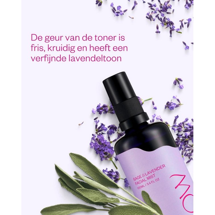 Sage & Lavender Floral Water Facial Mist - Balancing & hydrating face spray