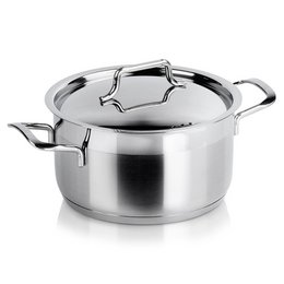 Potstaal met deksel anett 18 cm, 2,3 l