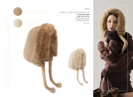 Eco-fur hood hat