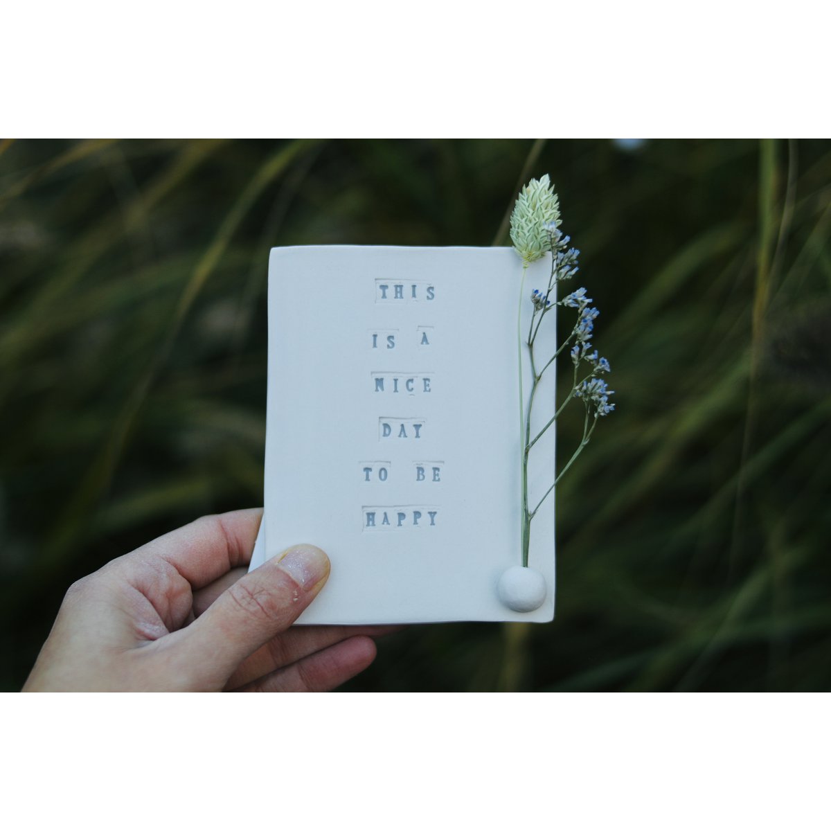 Ceramic card “Be happy”