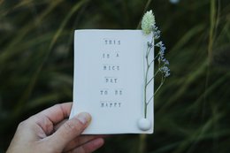 Ceramic card “Be happy”