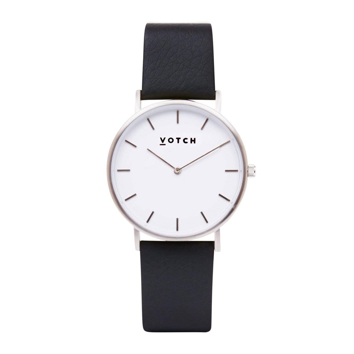 Zilveren armband met klassiek zilver en zwart horloge