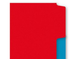 Tab Kangaro A4 blank recycled manila cardboard 180grs 4r. 6pcs assorted