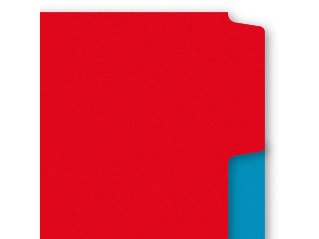 Tab Kangaro A4 blank recycled manila cardboard 180grs 4r. 6pcs assorted