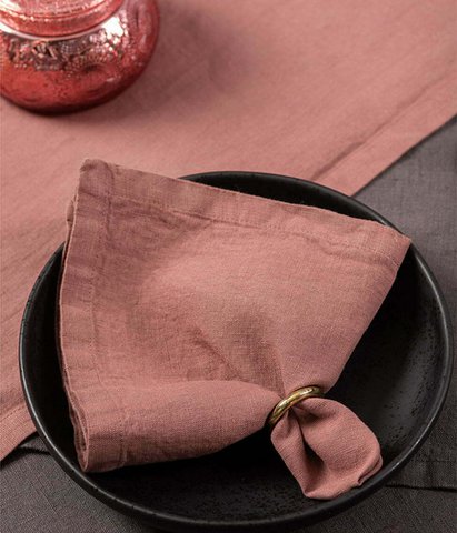 Leinenserviette Clay