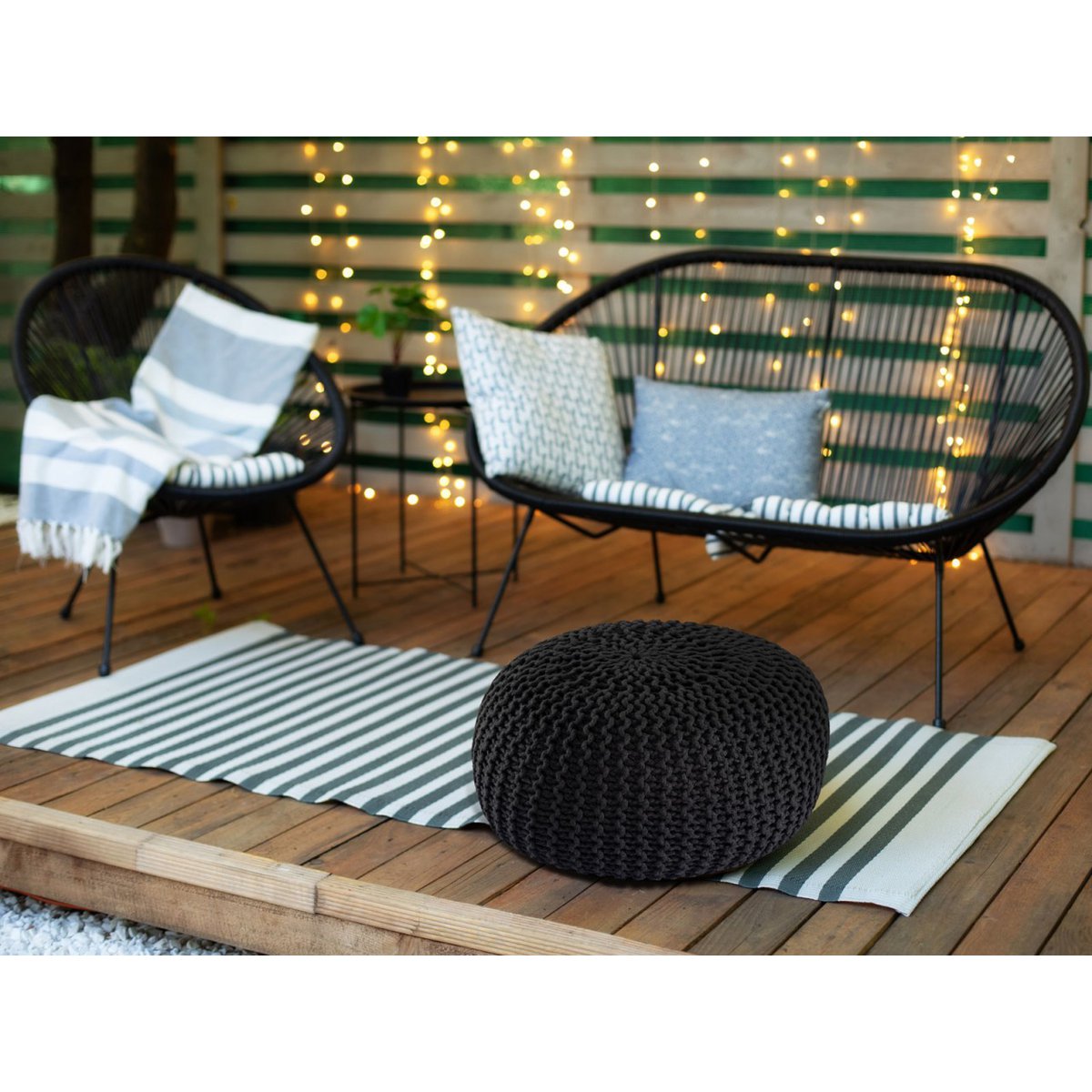 Pouf Outdoor Ø55cm stoel Pouf Terrace Pool Garden