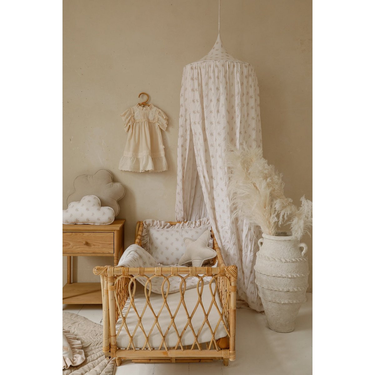 Muslin canopy "Boho Flowers"