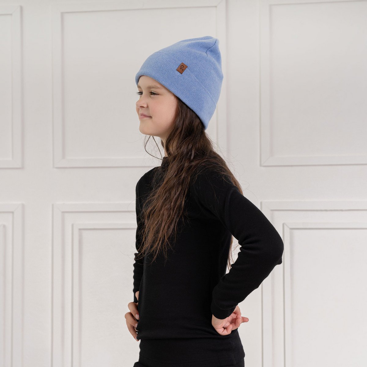 Beanie strikket Merino & Cashmere til børn