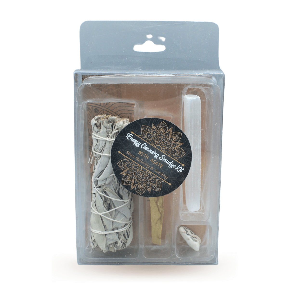 Energy Cleansing Smudge Kits mit Achat