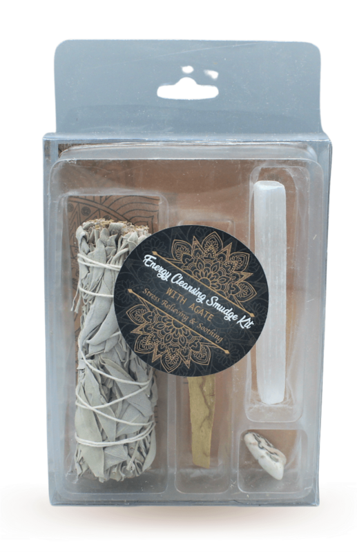 Energy Cleansing Smudge Kits mit Achat