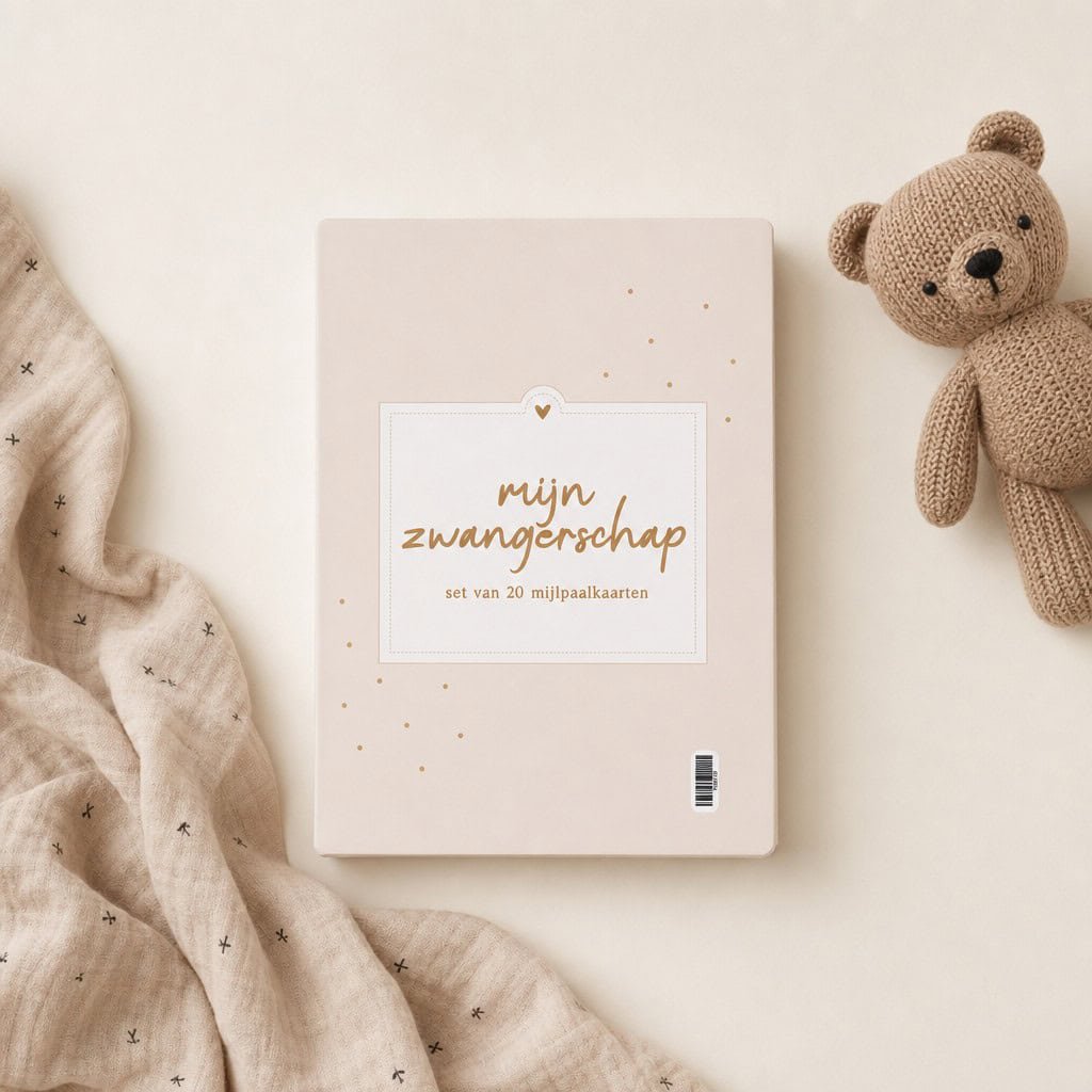 Fyllbooks Milestone kortsæt Graviditet - Beige