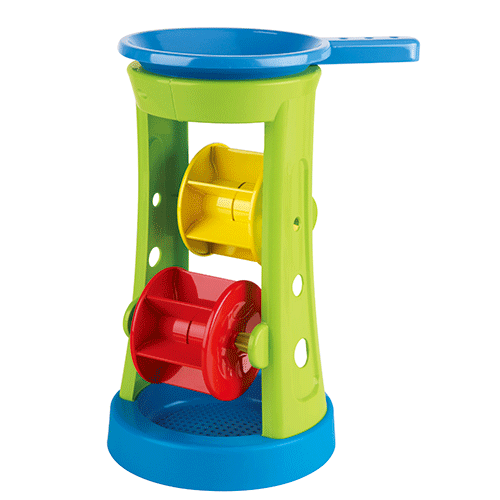 Rueda doble de arena y agua