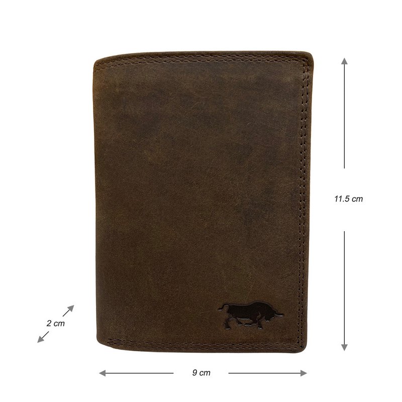Portefeuille Homme - Portefeuille Homme - Portefeuille Arrigo - Modèle Billfold en Cuir de Buffle 3 Couleurs