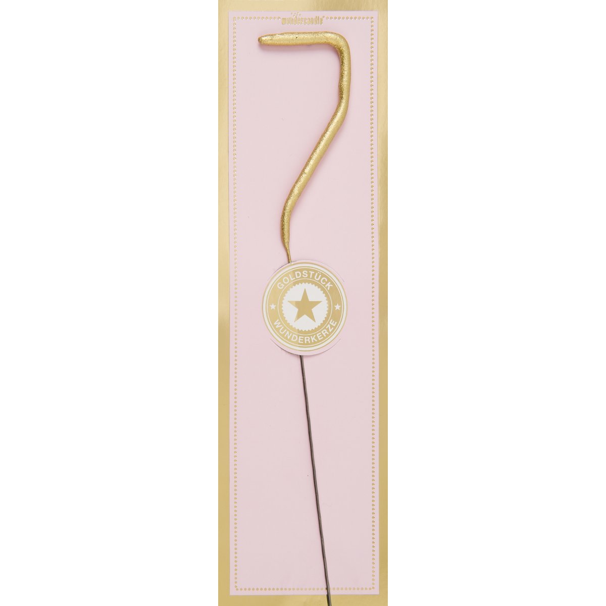 7 gold Goldstück pink Wondercandle® classic