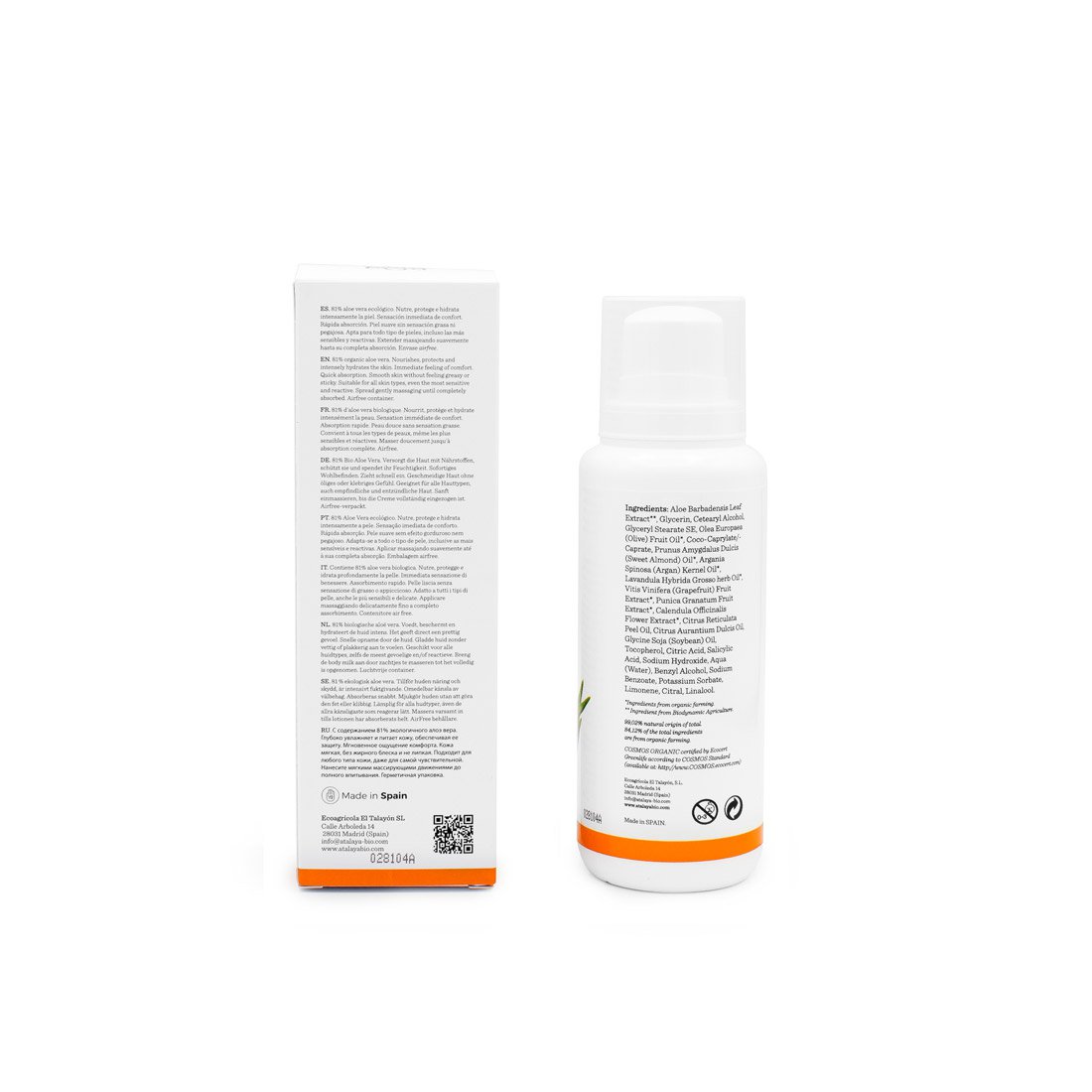 Organiczne mleczko do ciała Aloe Cosmos