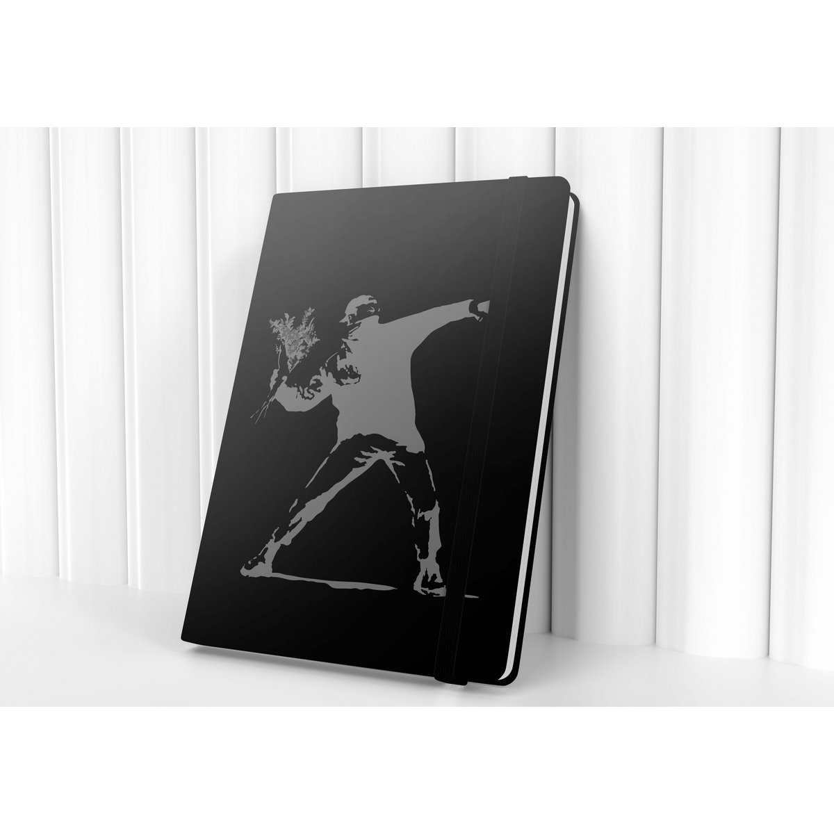Carnet Banksy A5/A6 - Le lanceur de fleurs