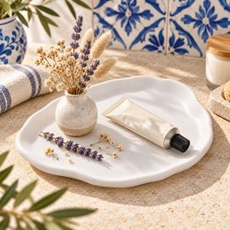 LAVORI Lago Maggiore – Handgemaakt keramisch decorblad, sieraden, sleutels