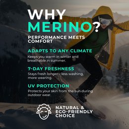 Kvinders 160 Merino 2-delt sæt med lange ærmer og mørkegrøn forneden