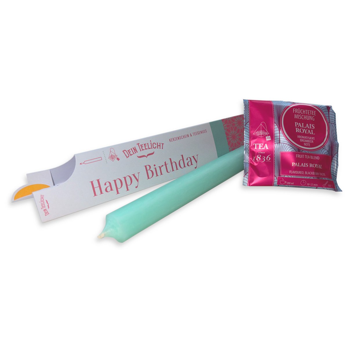 DEIN TEELICHT / Kerzenschein & Teegenuß / Happy Birthday / VE 12
