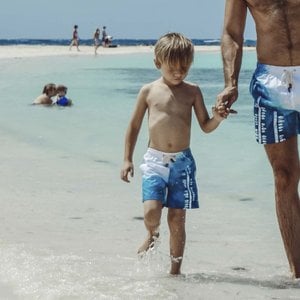 Kinder-Badehose mit Marina-Print | Sanwin Strandbekleidung