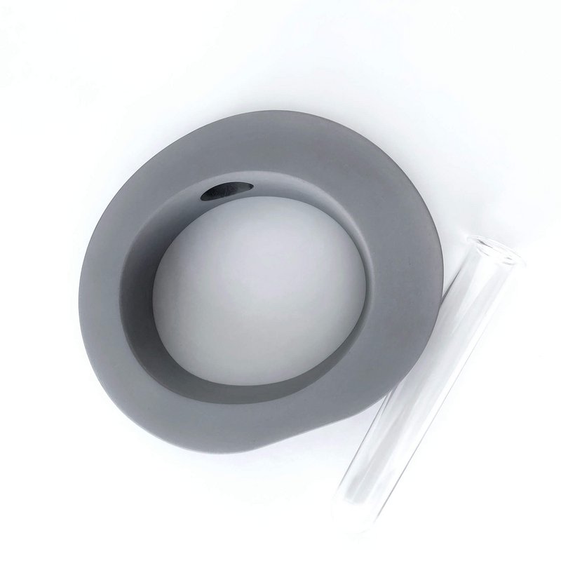 Jesmonit-Vase mit rundem Stiel, 12,5 cm