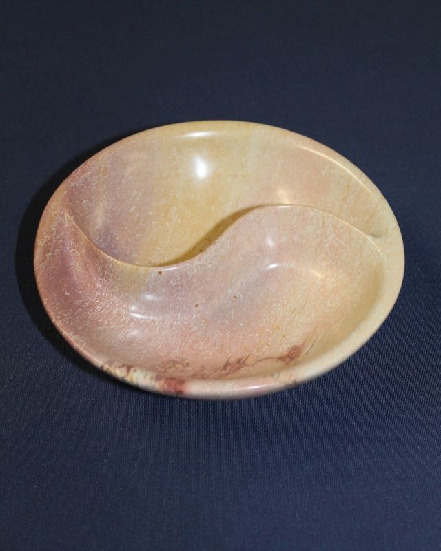 210 Yin Yang bowl natural - soapstone