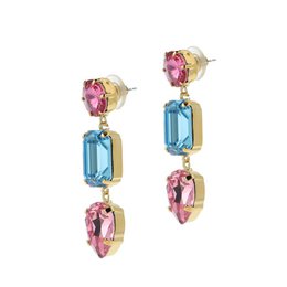 Lady Kate Statement Earrings Aqua