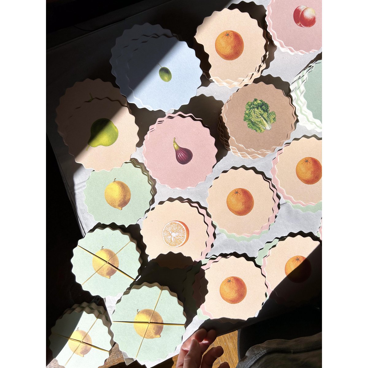 Posavasos/Posavasos 10 Frutas y Verduras - 12 Juegos
