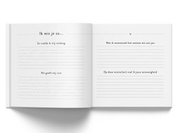 Phyllbooks Jeg savner dig så hukommelsesbog - Mourning Book - Taupe