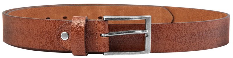 Leonardo Verrelli genuine leather belt, brown/tan, can be shortened, 100 cm