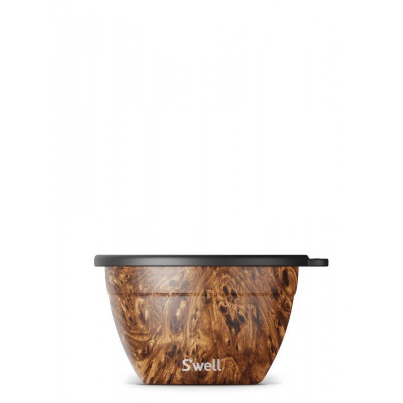 Salad Bowl Kit S´Well Teakwood 1,9L