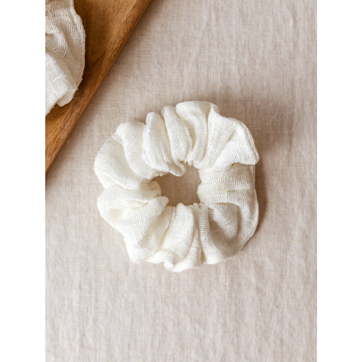 Scrunchie / gasa de marfil