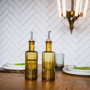 Reed Oil Bottle 30 CL, amber, Brut Homeware