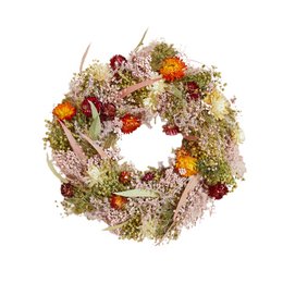 Multi-Colored Dried Flower Wreath - Summer Bestseller