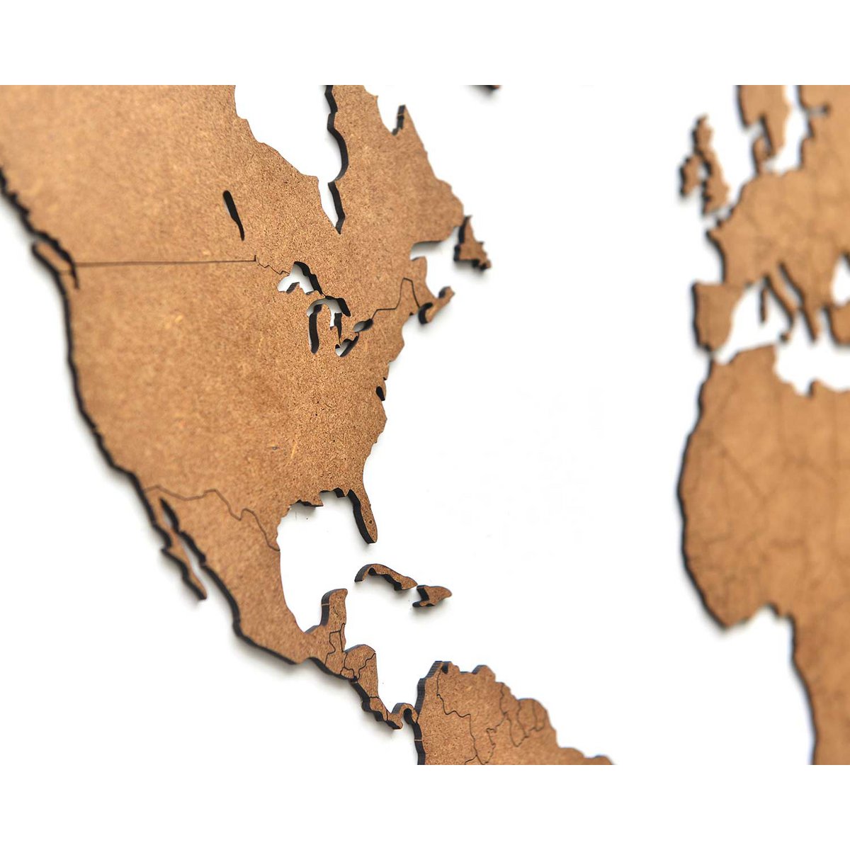 Mappa del mondo in legno - Fai da te - HDF