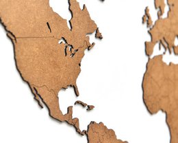 Mappa del mondo in legno - Fai da te - HDF