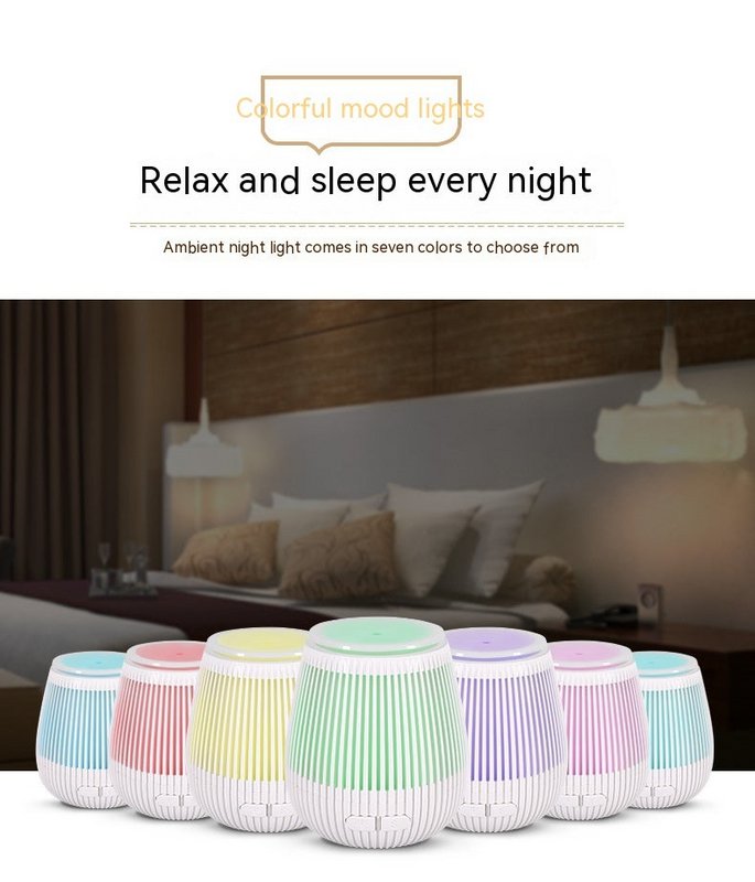 Diffusore di aromi ad ultrasuoni con lampada colorata per umidificatore per aromaterapia USB creativo