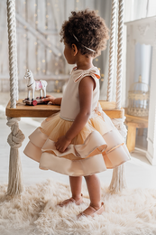 Ella elegant gold dress for girls