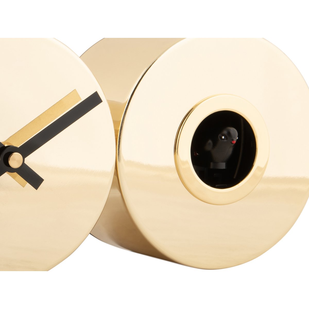 Orologio da parete Duo Cucù placcato