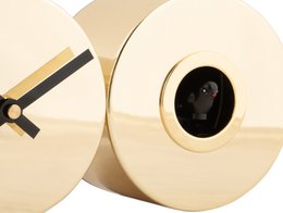 Reloj de Pared Duo Cuco Chapado