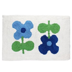 Getufte katoenen badmat - Vlinder