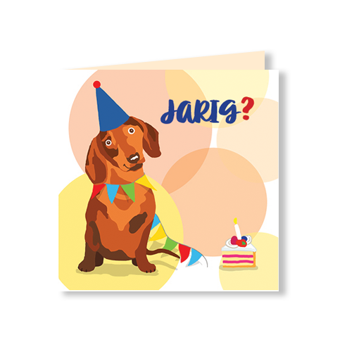 Birthday Card | Birthday? From snout to tail, happy birthday!| dog