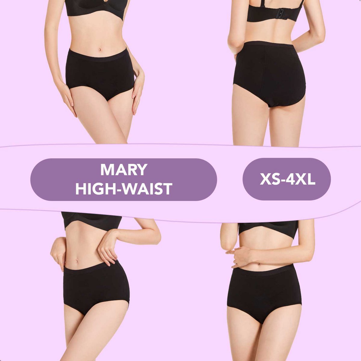 Bamboozy Menstrual Underwear Style 5 Mary/Madelief