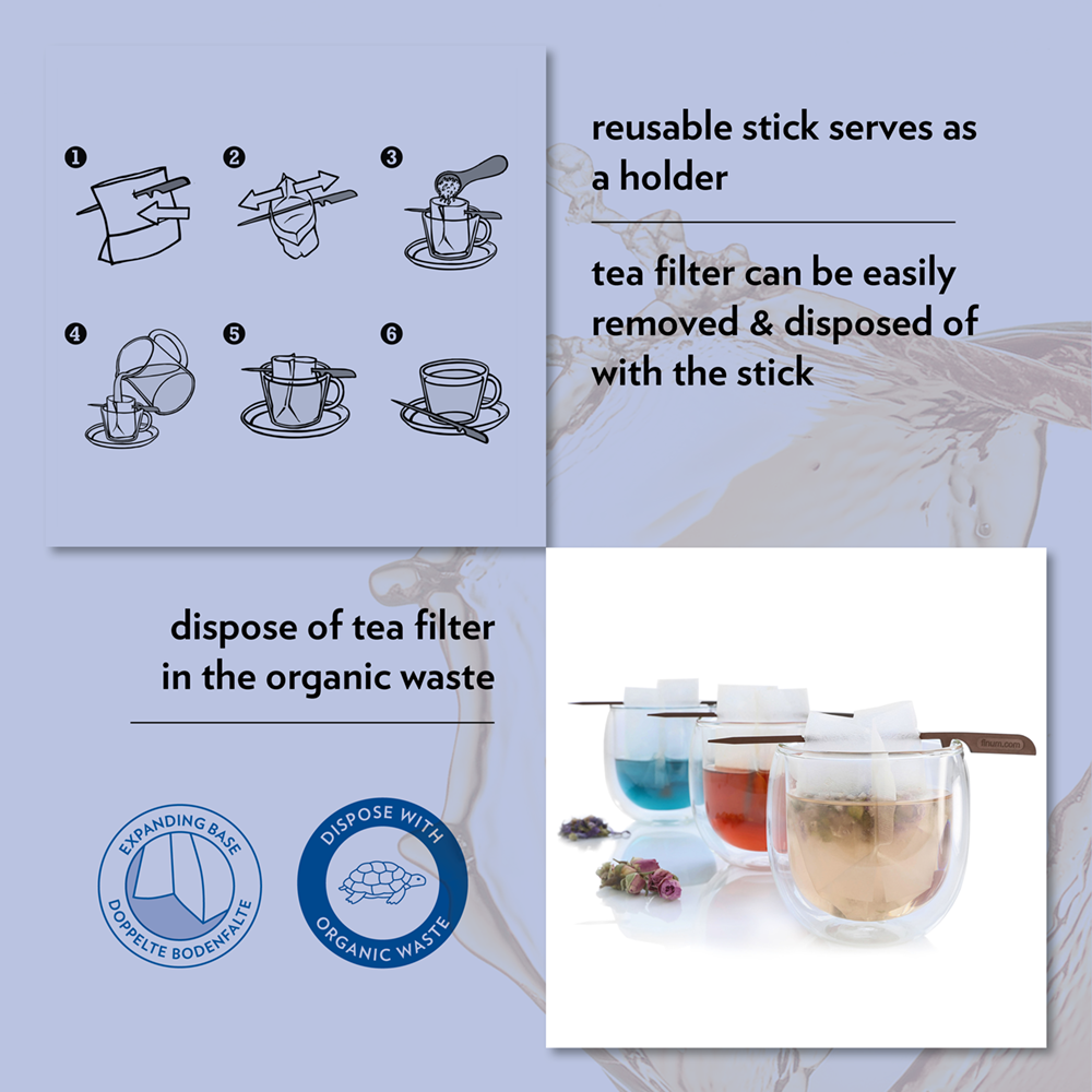 TEE-FILTER + STICK, Teefilter + 1 Stick