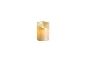 LED-Kerze Waving Wax 10cm gebrochenes Weiß