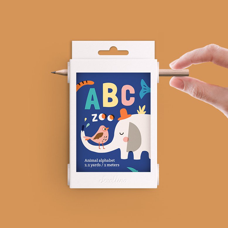 ABCs Lernbuch mit Tieren - Scrollino ABC Zoo