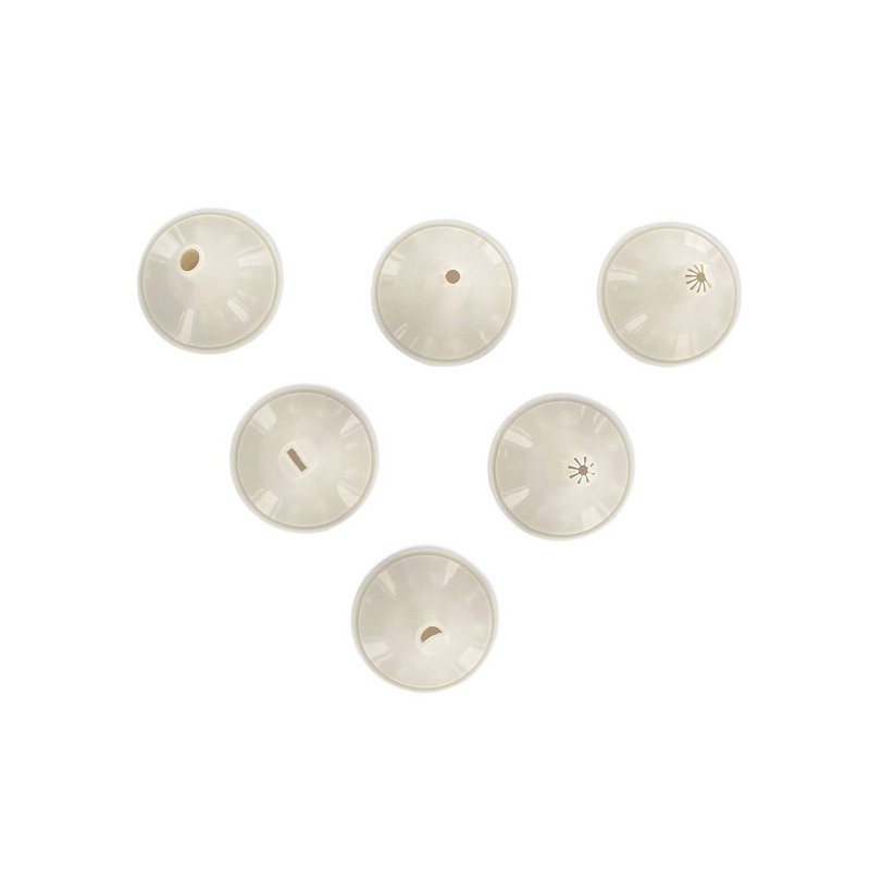 Cookie press and 6 tips and 10 Zenker Smart Pastry pattern discs