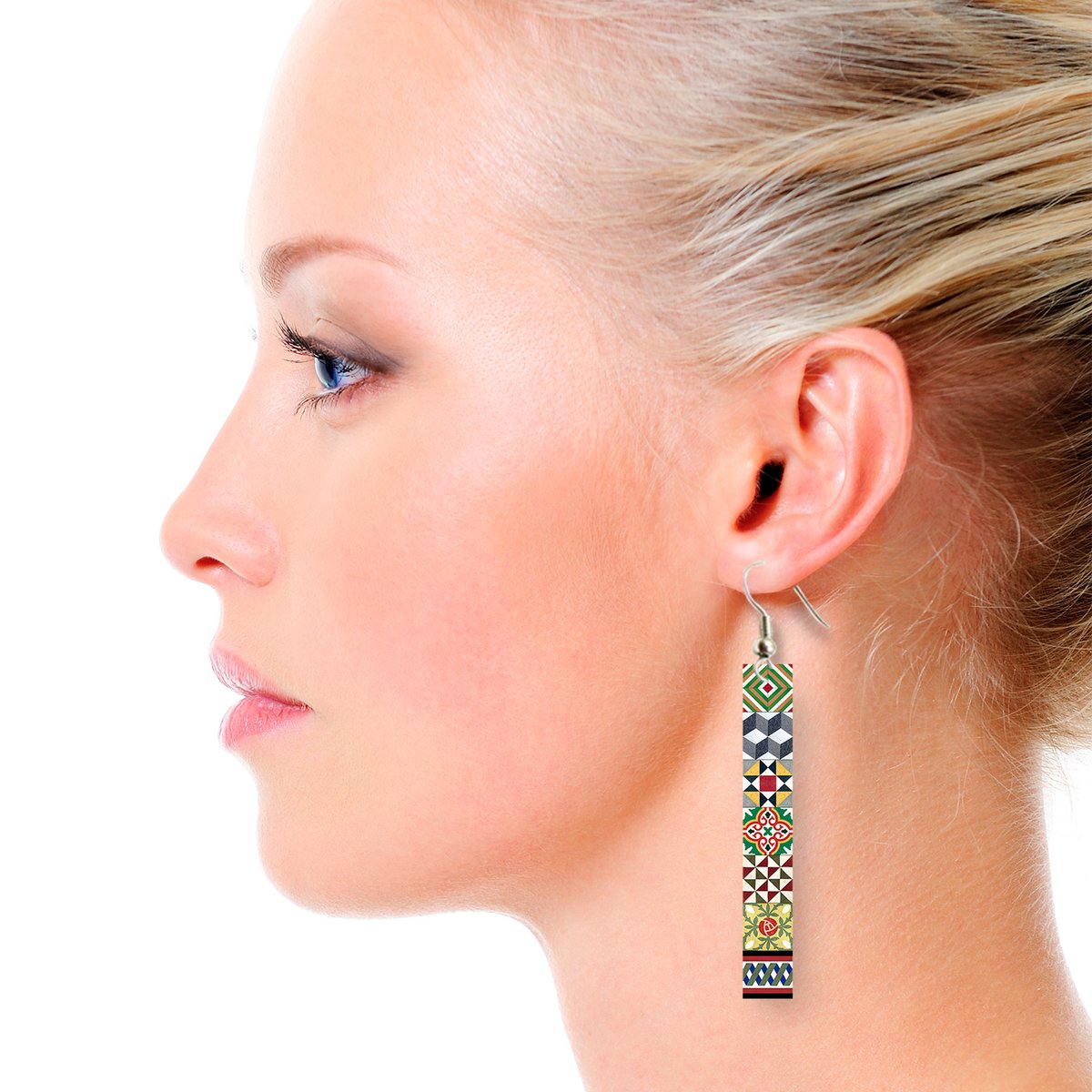 Pendientes Lg Azulejos Modernista