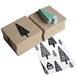 Tree with spots stamp