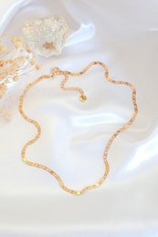 "Coconut" | 24K Flat Link Chain Choker